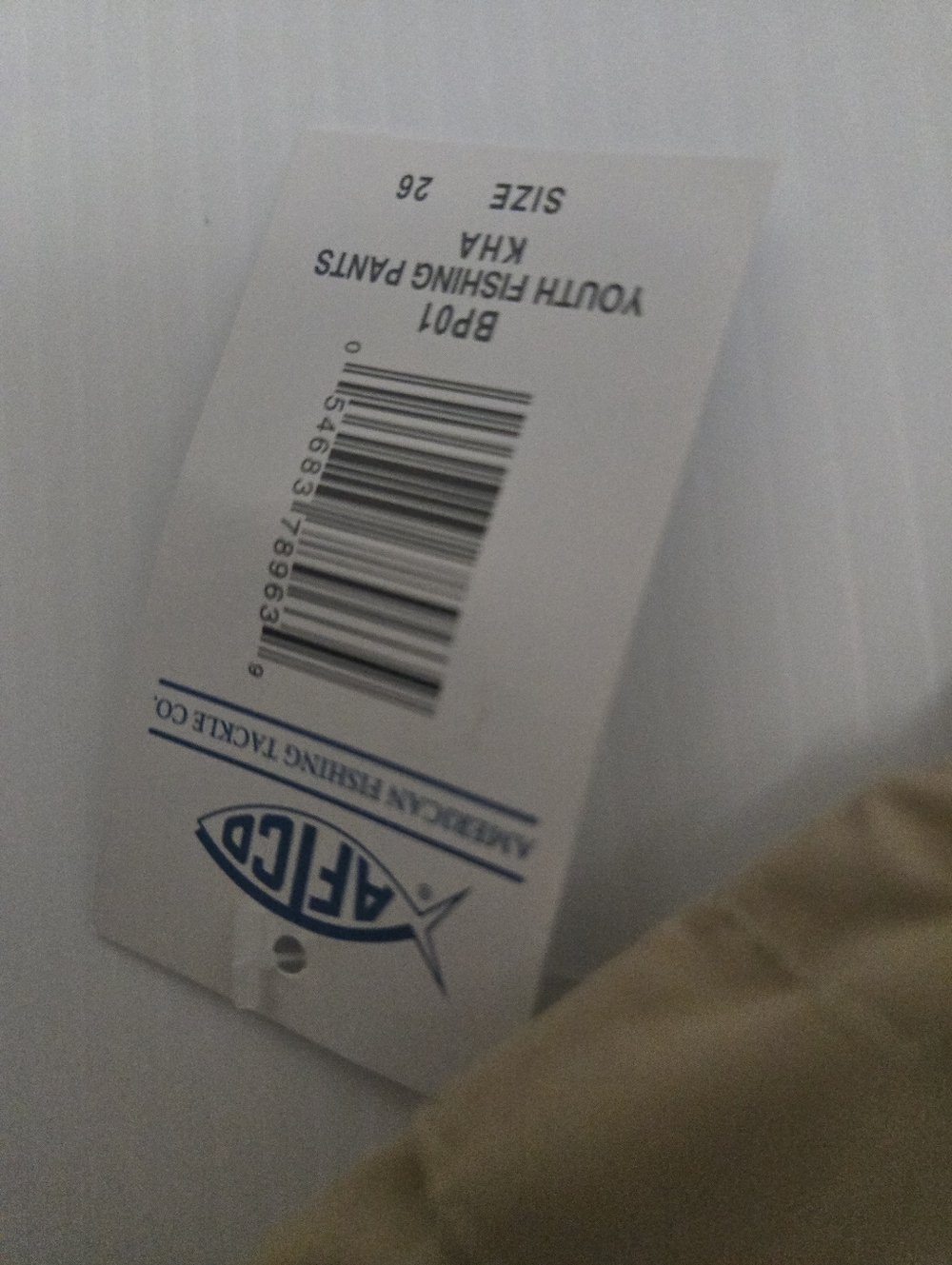 Kids Fishing Khaki Pants Size 26 AFTCO - Picture 10 of 10